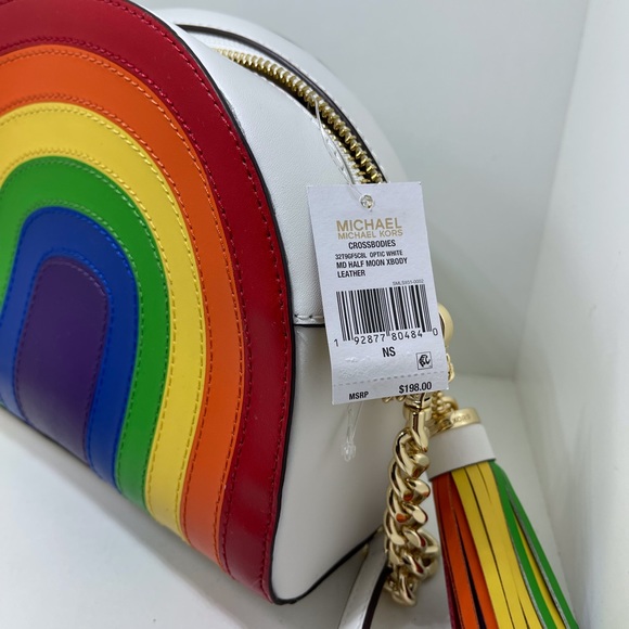 Michael Kors Handbags - Brand New Michael Kors Medium Rainbow Half Moon